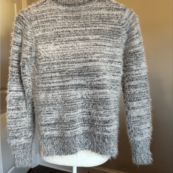 Philosophy Soft Knit Sweater in Gray and White - Picture 2 of 7